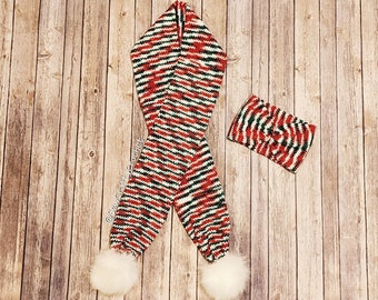 Christmas Scarf & Ear Warmer Set [Ready To Ship]