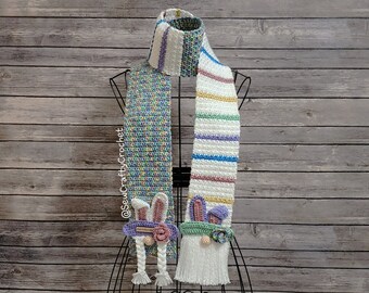 Easter Gnome Crochet Scarf