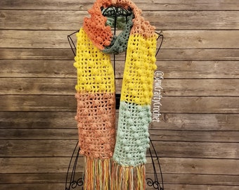 Berry Tart Lacy Mesh Scarf