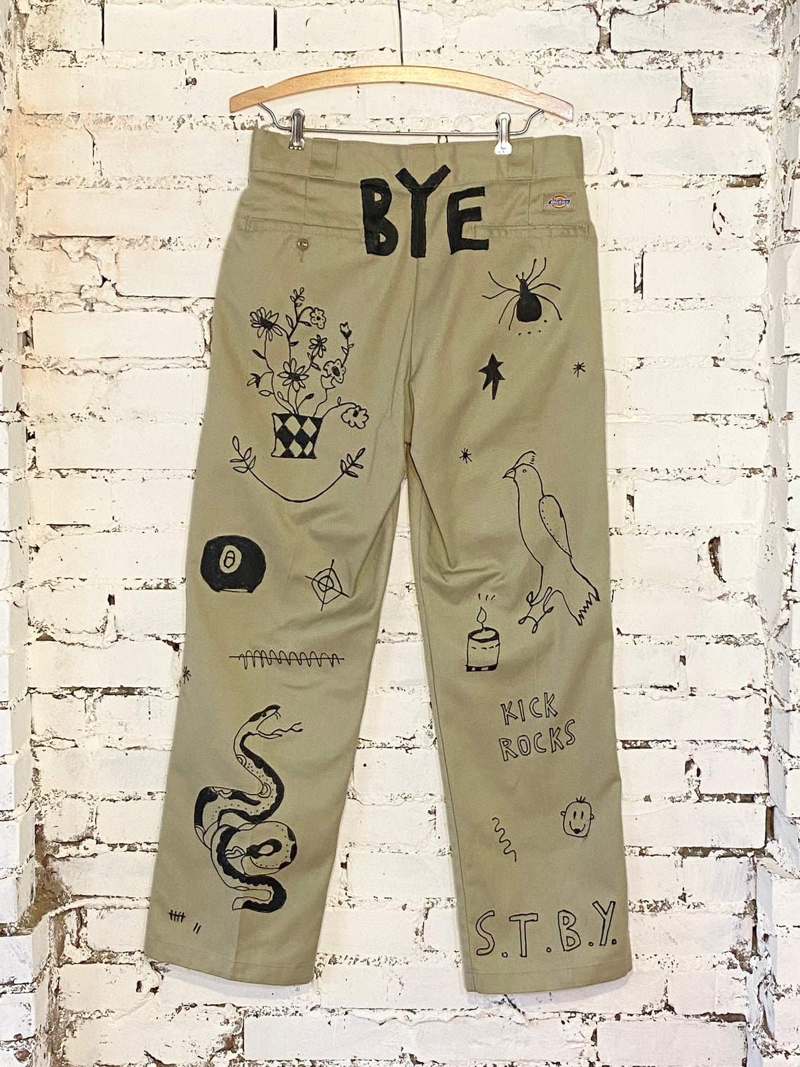 custom painted dickies