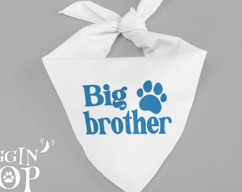Big Brother Dog Bandana, Baby Announcement Dog Bandana, Pregnancy Announcement, Photoshoot Dog Bandana, Tie-On Dog Bandana, Dog Sibling.