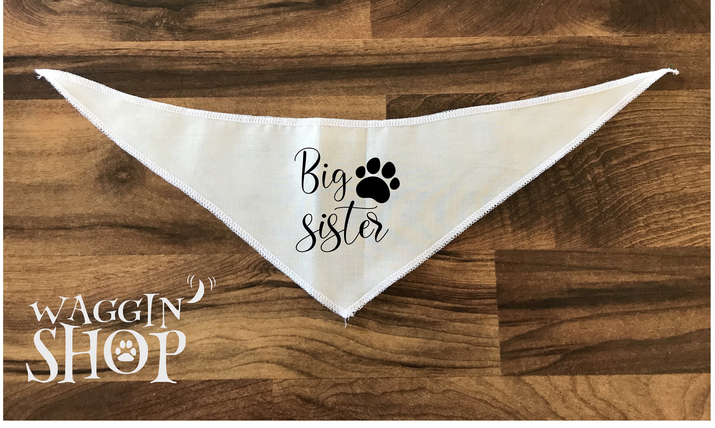 Big Sister Dog Bandana Baby Announcement Dog Bandana Etsy