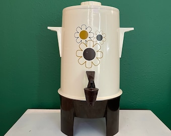 Midcentury Regal Floral Coffee Dispenser