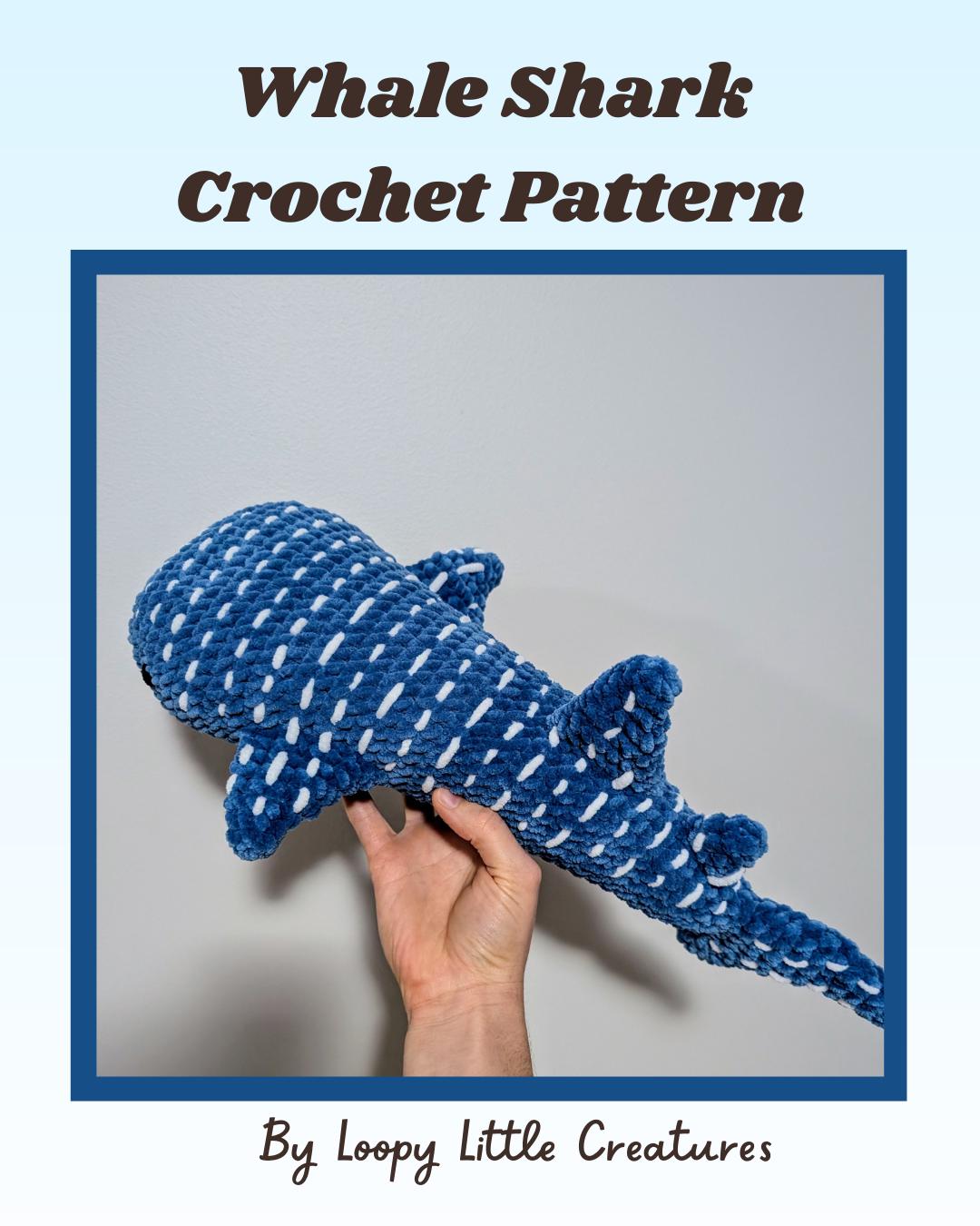 25 Whale Shark Crochet Patterns for Ocean-Loving Makers 5 Large Plush Whale Shark Crochet