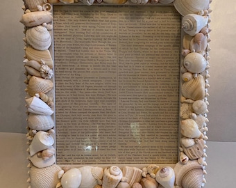 One of a Kind Handmade Seashell Picture Frame