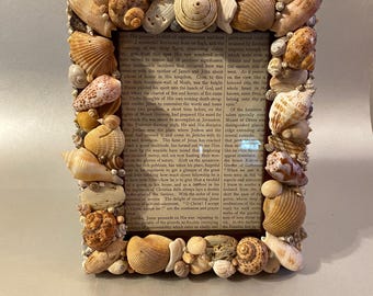 One of a Kind Handmade Seashell Picture Frame