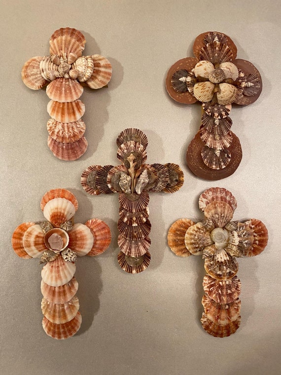 Handmade Seashell Cross With Hand Picked Shells - Etsy