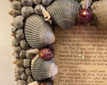 Handmade Shell Frame, Seashell Picture Frame, Sea Shell