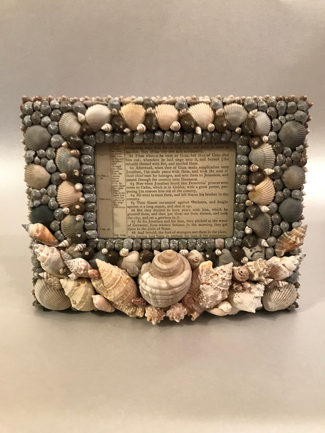 Handmade Seashell Picture Frame With Hand Picked Shells - Etsy