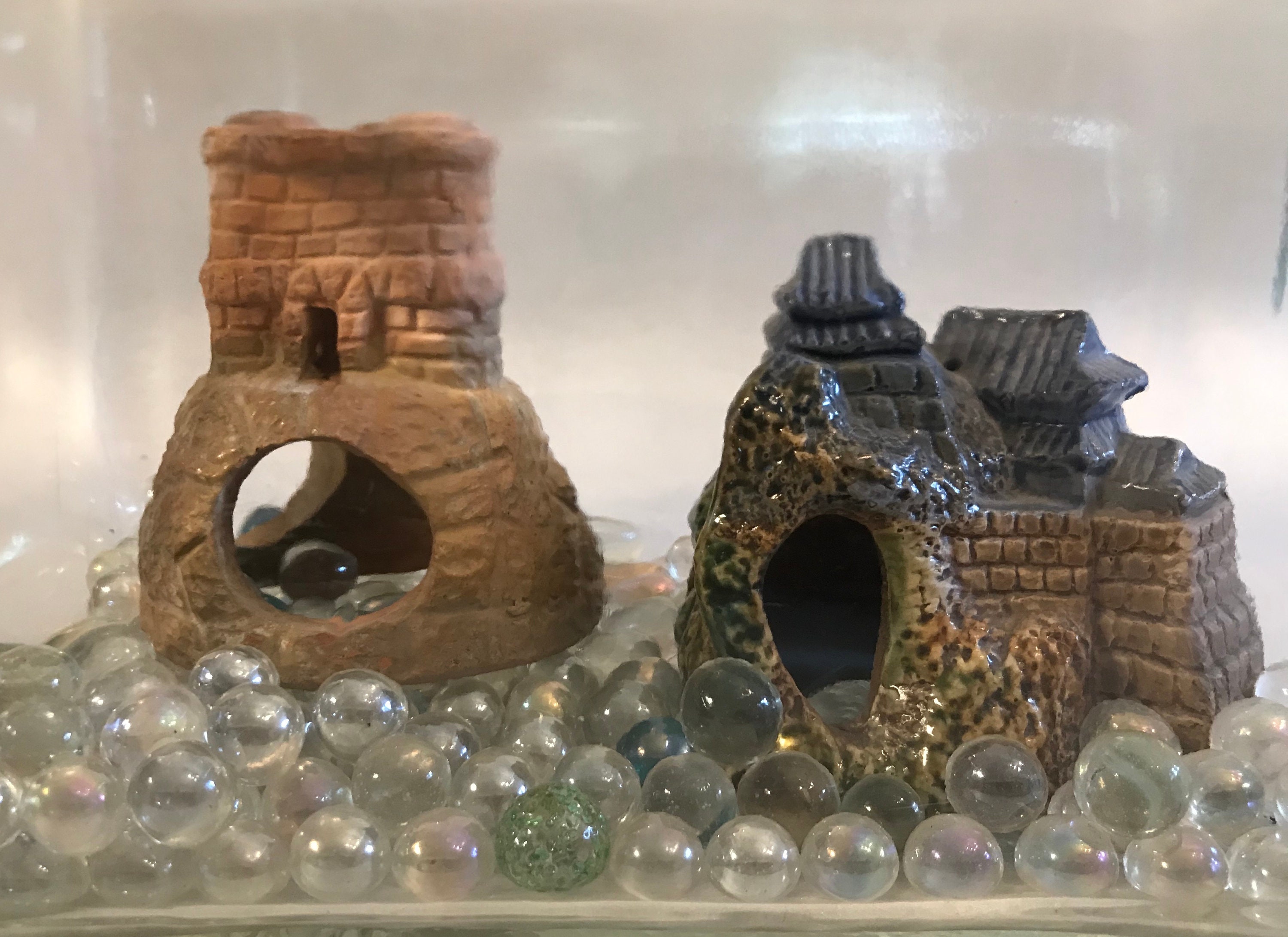 Vintage 1960's Aquarium Decor Castles Lighthouse Towers Etsy