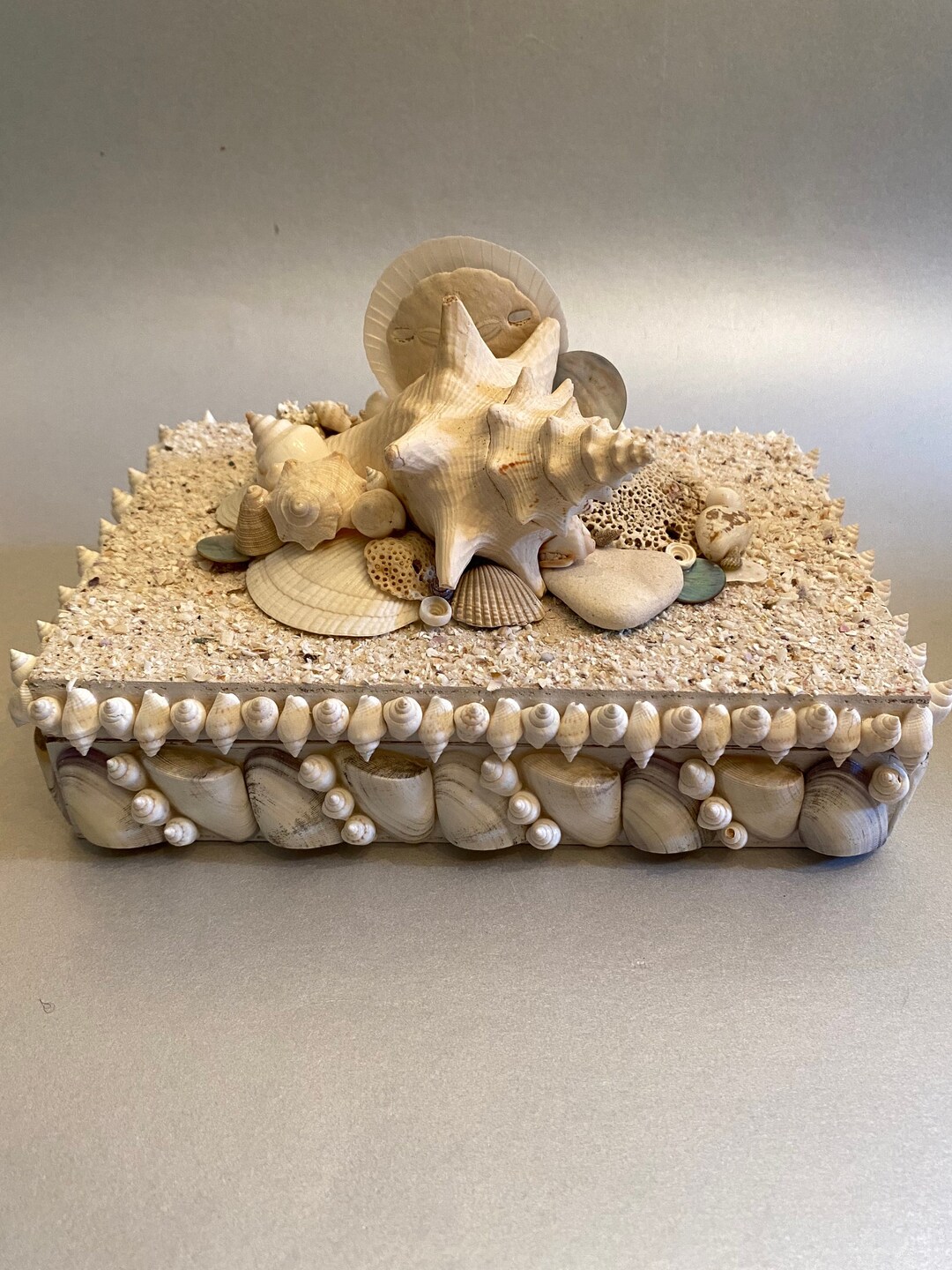 Handmade Shell Box, One of A Kind Seashell Treasure Box - Etsy