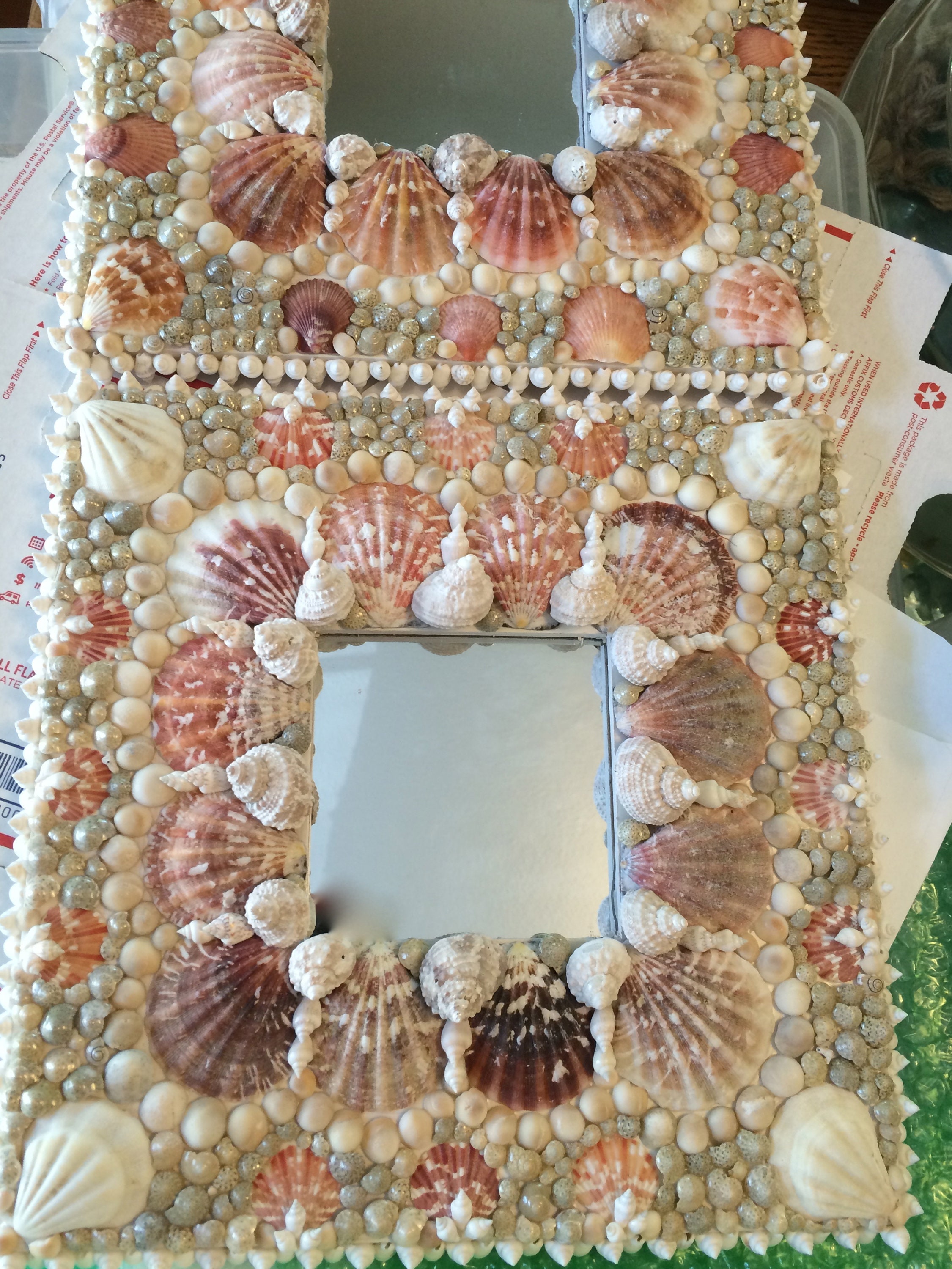 Handmade Seashell Mirror, Decorative Shell Mirror Etsy