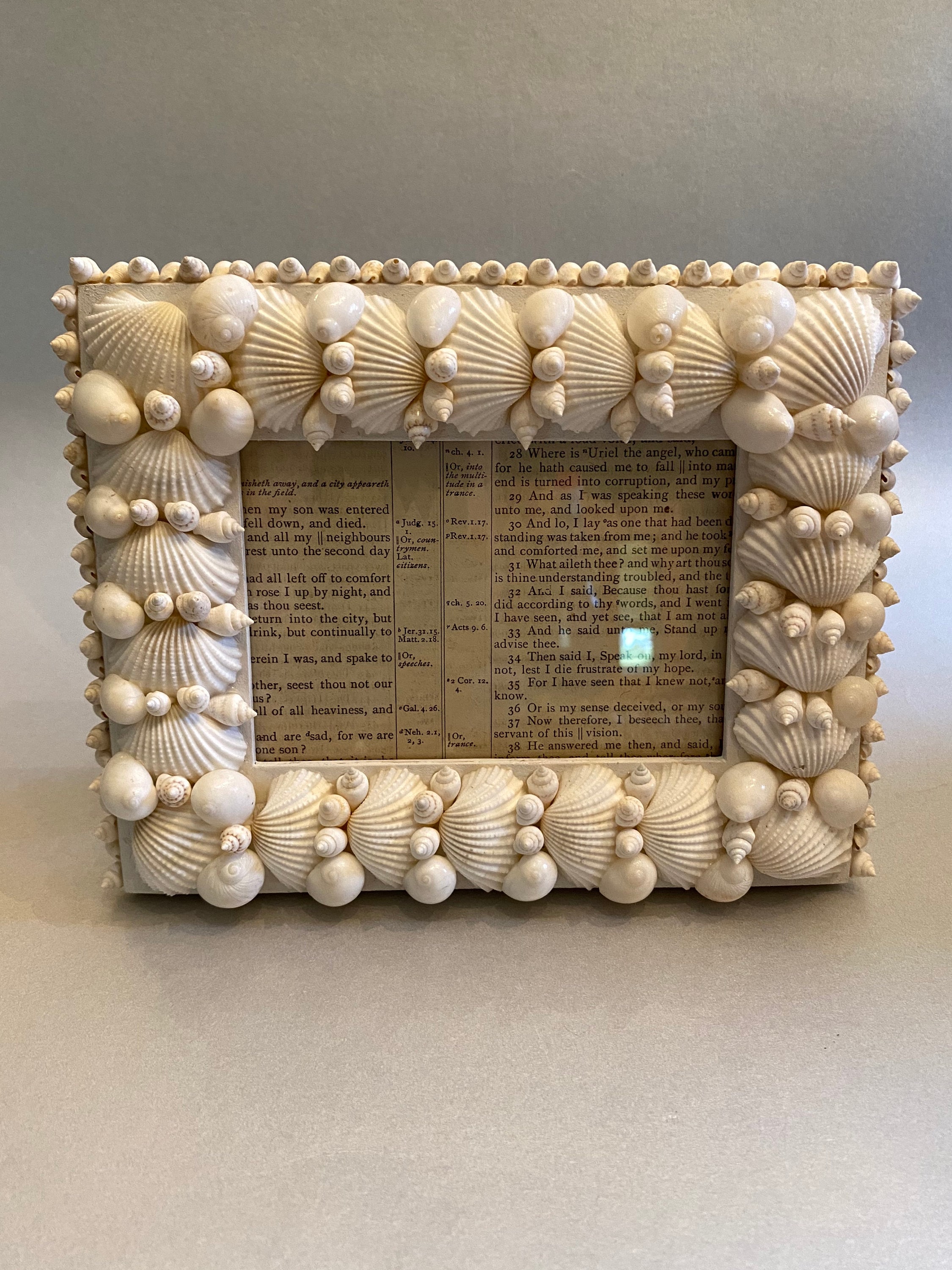 Handmade Seashell Picture Frame With Hand Picked Shells - Etsy