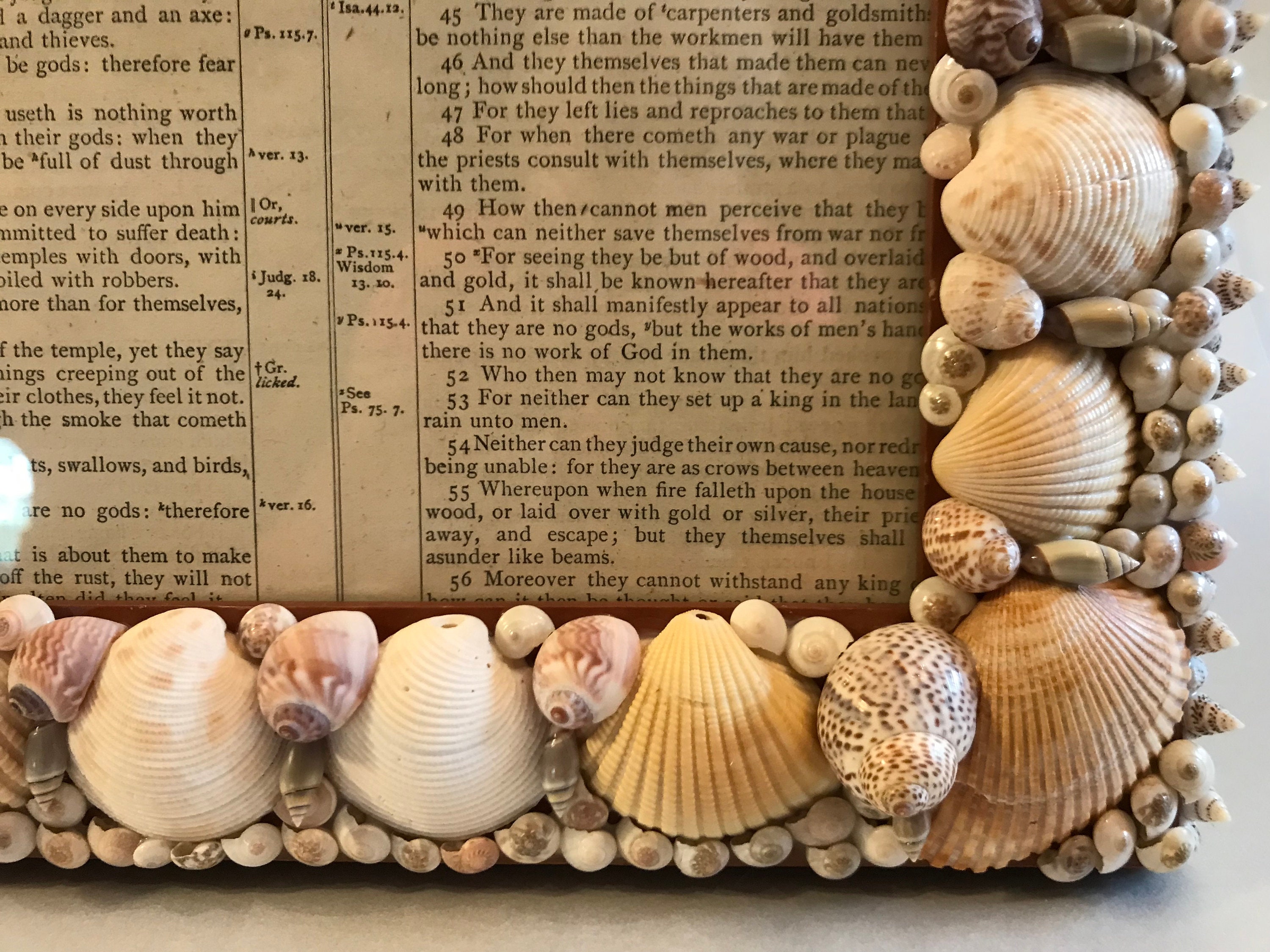 Handmade Shell Frame Embellished Seashell Frame Decorative 