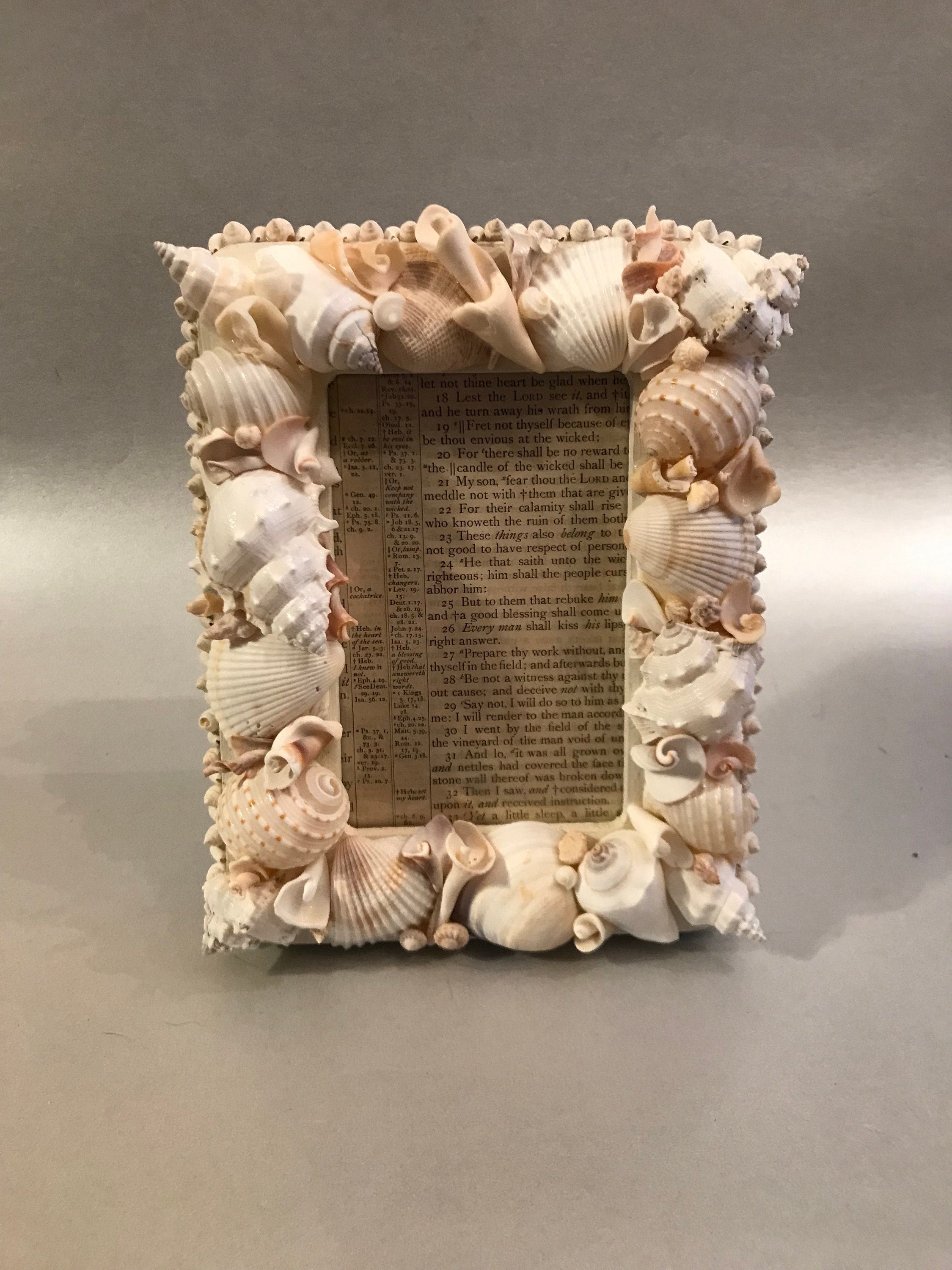 Handmade Shell Frame Embellished Seashell Picture Frame - Etsy