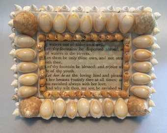 Handmade Shell Frame, Seashell Frame