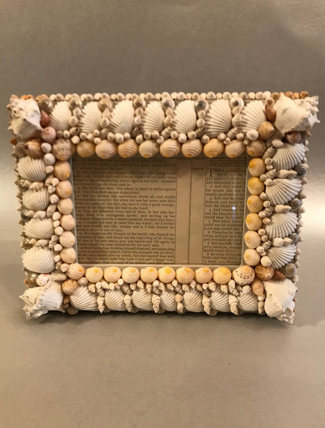 Handmade Seashell Picture Frame With Hand Picked Shells - Etsy