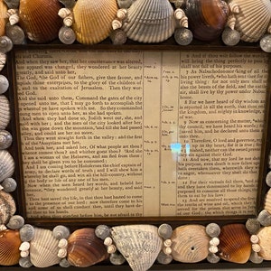 Handmade Shell Frame, One of a Kind Seashell Frame, Shell Embellished ...