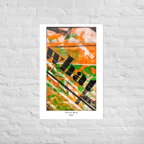 Poster Wall Decor Art by Patrick Motyl - what