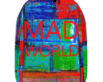 Minimalistischer Rucksack - mad world