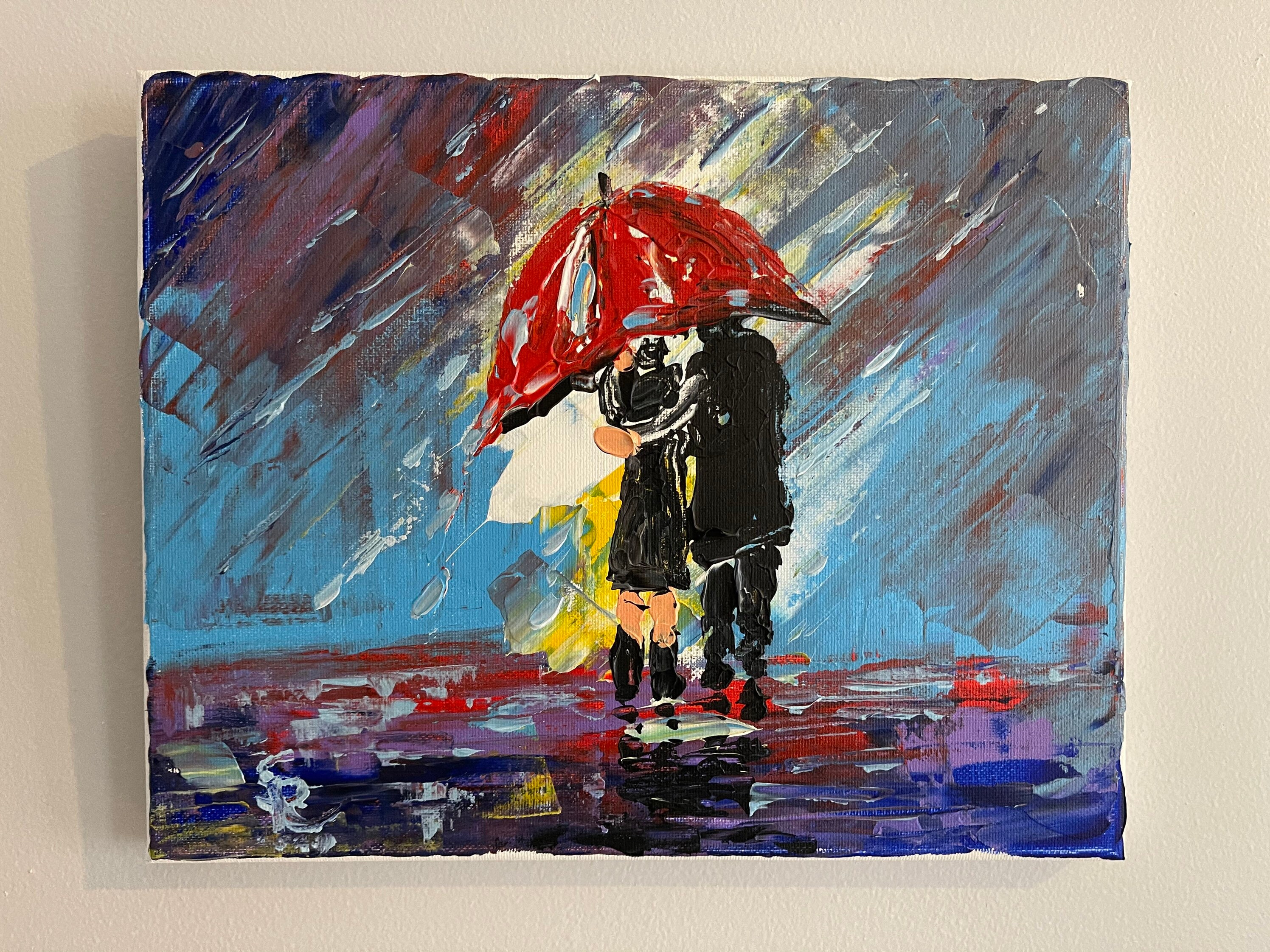 Pareja bajo la lluvia - Etsy España Pareja bajo la lluvia - Etsy España