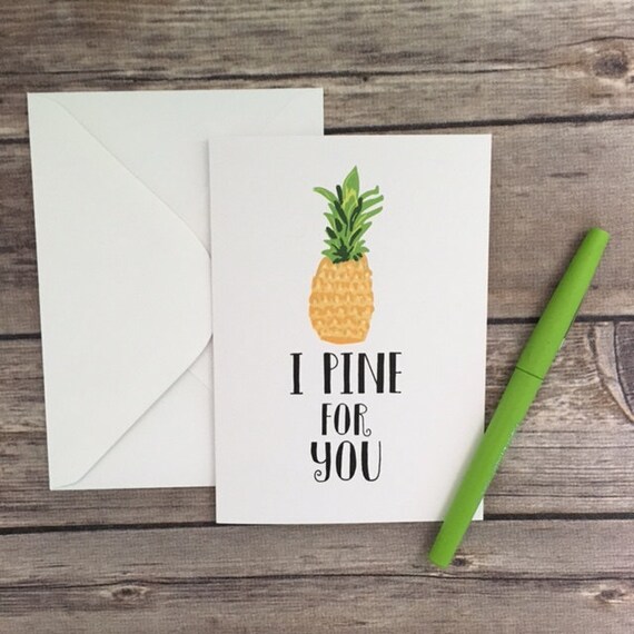 Funny Sexy Valentine's Day Pineapple Anniversary Card | Etsy