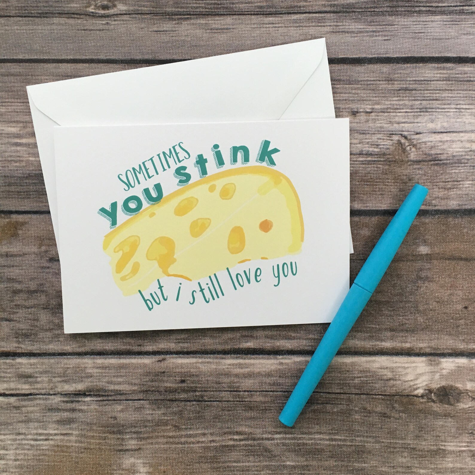 Funny Cheese Valentine's Day Anniversary Card Funny Love Etsy