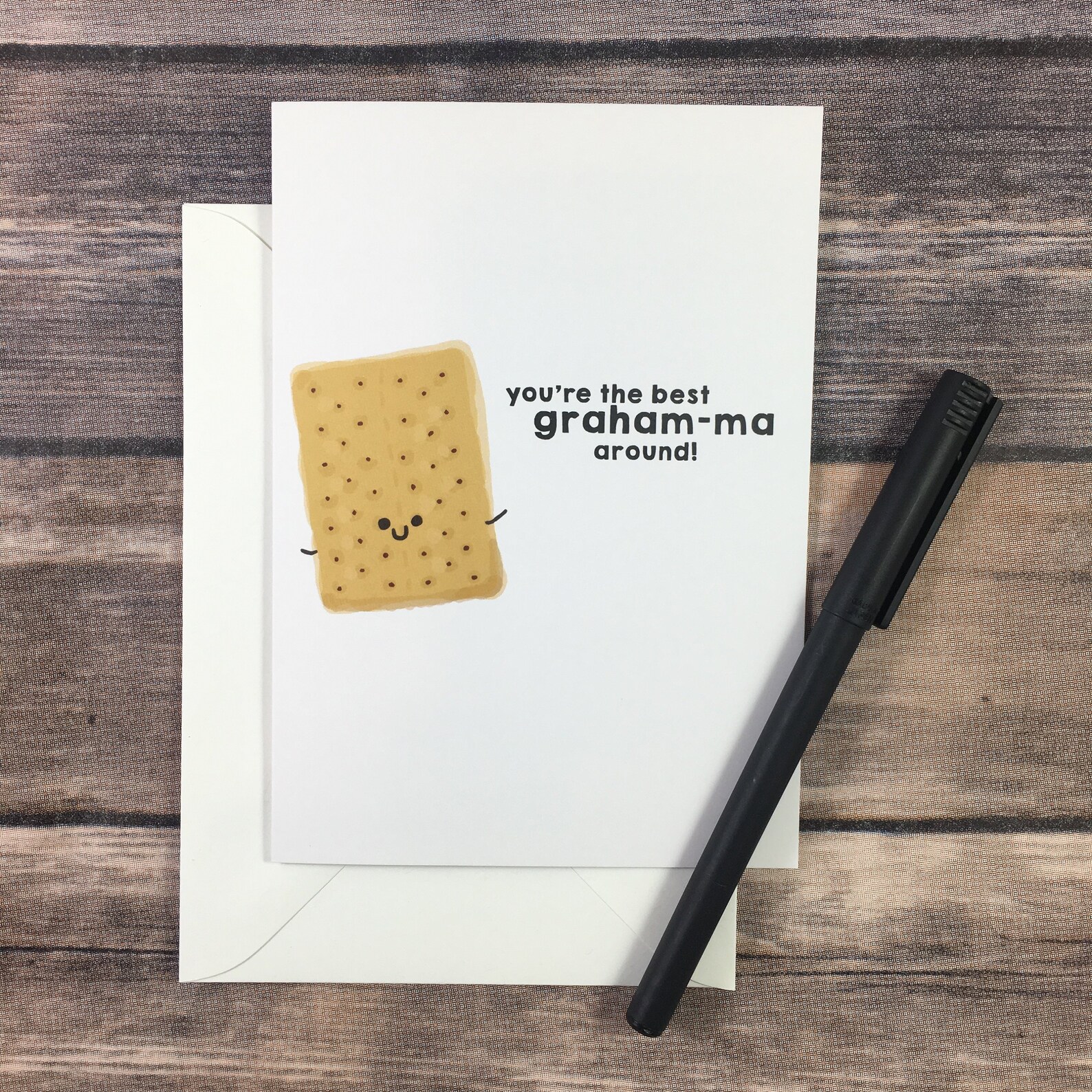 Funny Cute Mother's Day Graham Cracker Cook Food Pun Card Etsy