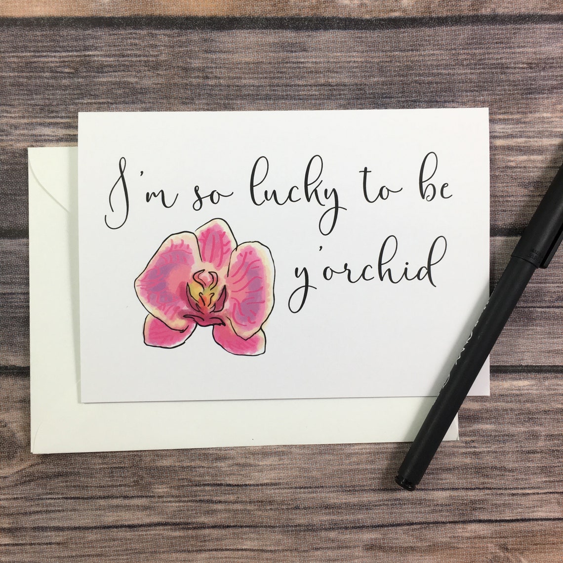 Funny Mother's Day Flower Orchid Pun Card Love Mom Card Etsy