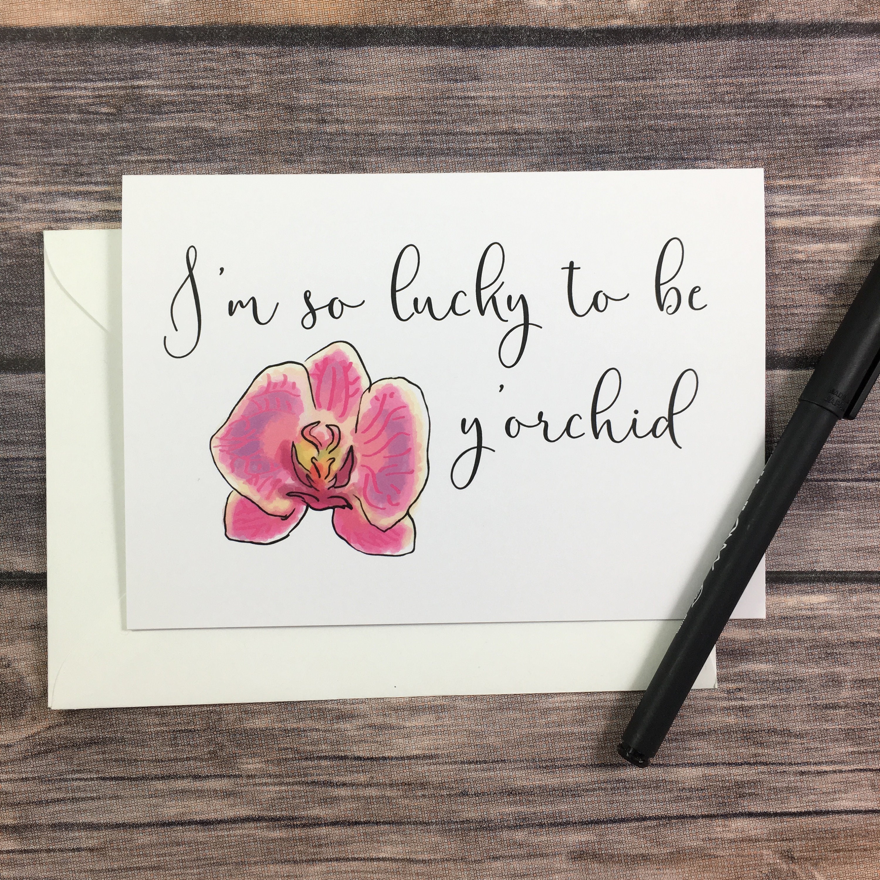 Mum Nan //grandma //mom Personalised Pop Up Mother’s Day Orchid Plant Box Card