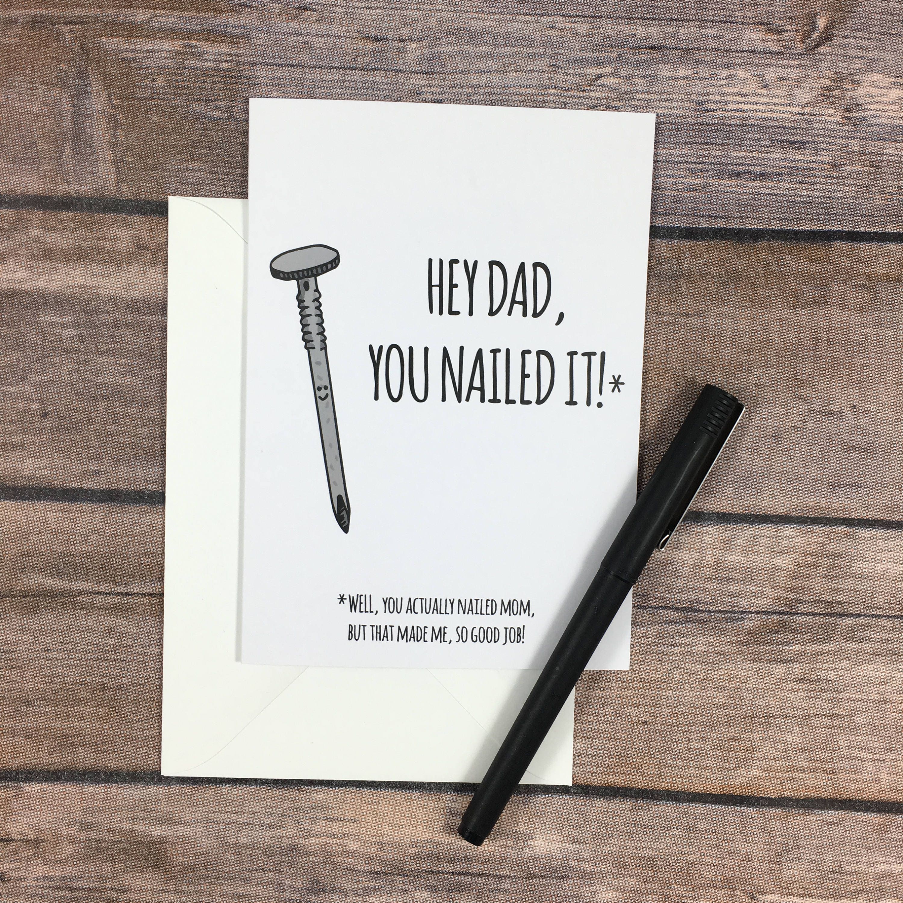funny inappropriate blank father s day greeting card etsy