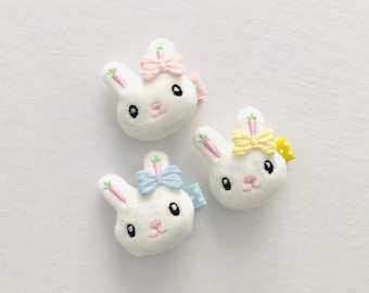 Easter bunny hair clip cute bunny bow clip baby hair clip toddler Easter accessories Easter bunny ears girls Easter gift girls hair clip