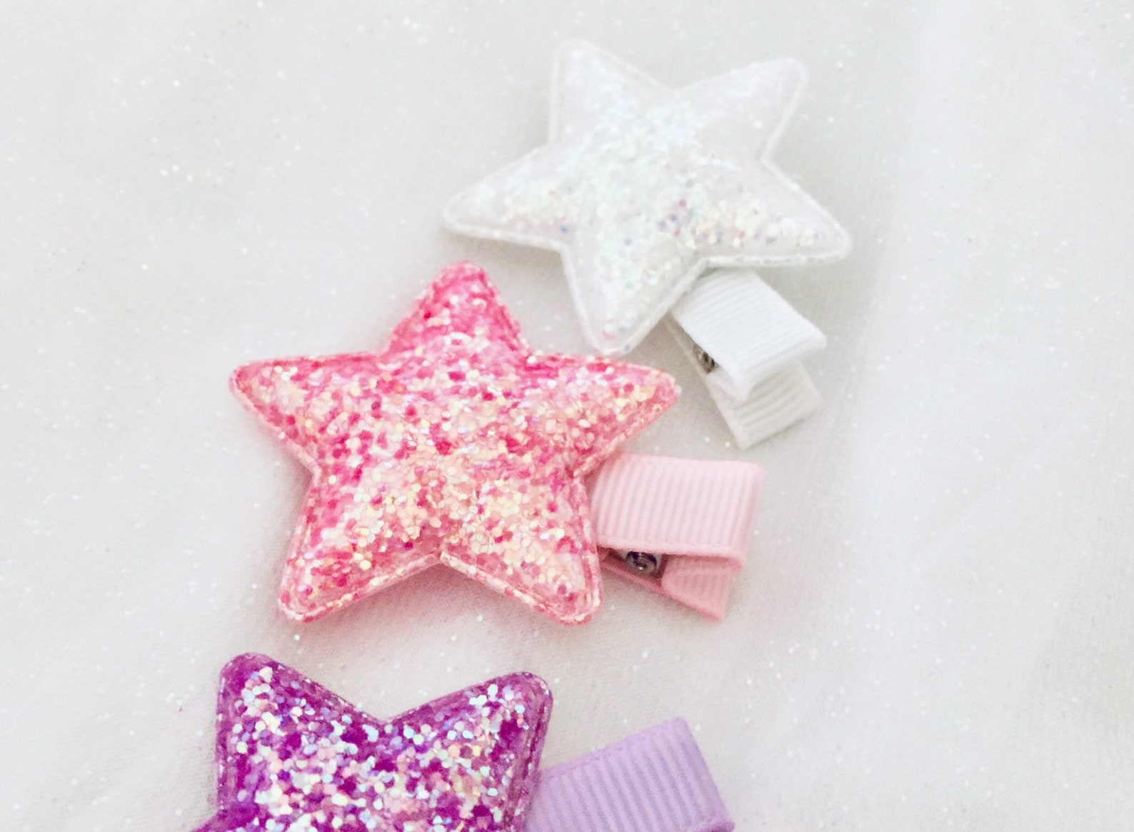 Fully Lined Hair Clips Star Hair Clips Baby Hair Clips Toddler Etsy