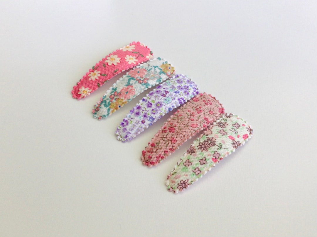 Babyhug Floral Designed Snap Clips Set of 6 - Multicolor