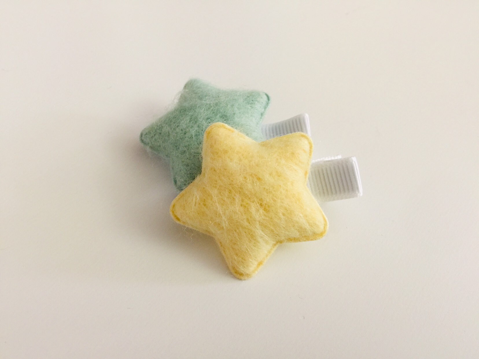 Fully lined baby hair clips toddler hair clips star hair clips Etsy