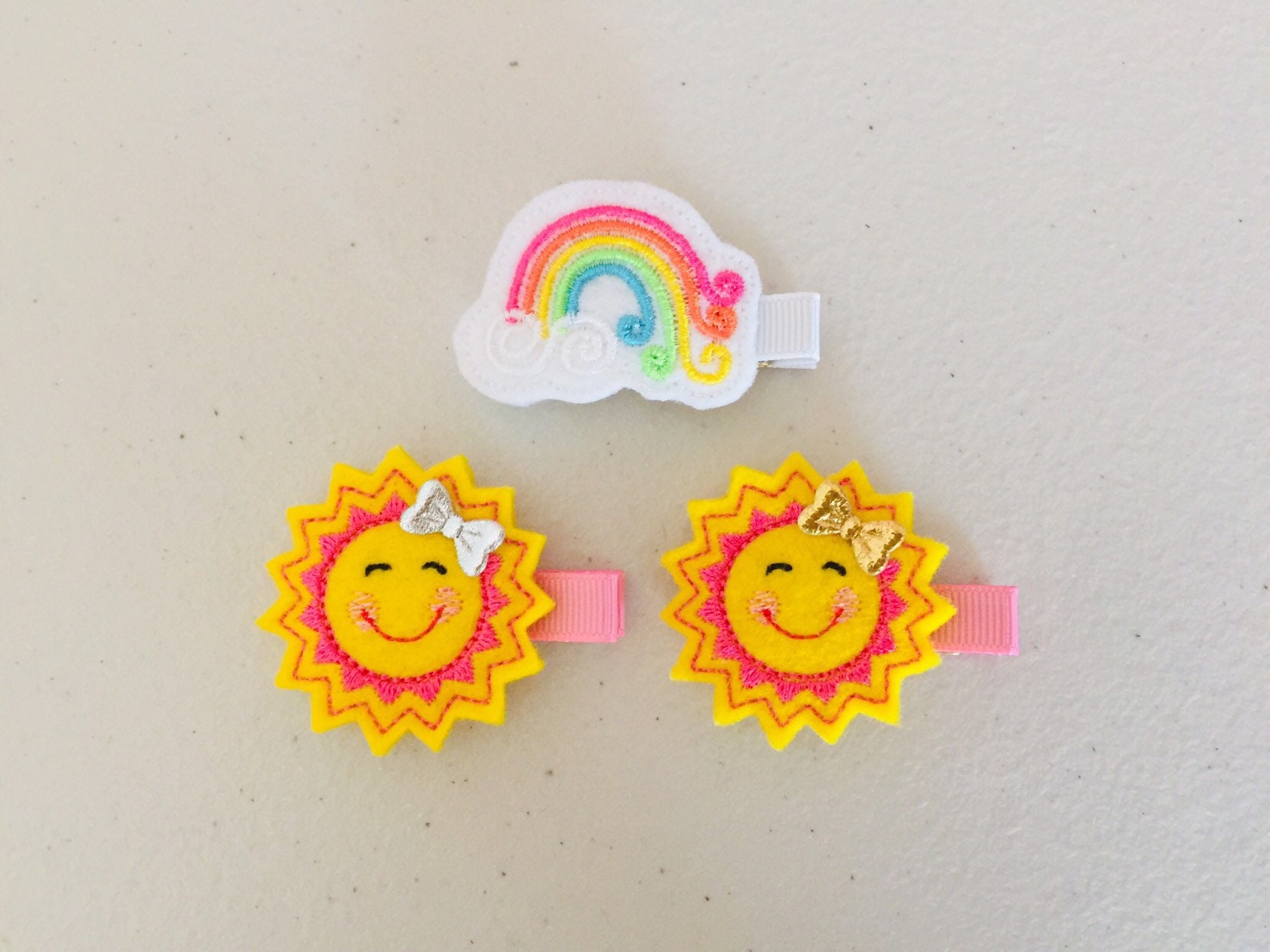 Fully Lined Baby Hair Clips Felt Hair Clips Felt Hair Bows Etsy