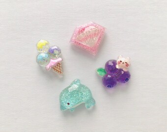 4 cute glittery magnet set fridge magnets cute locker magnet kitchen home decor mini locker accessories whiteboard magnets gift for girls