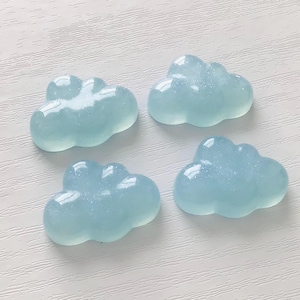 4 glittery cloud magnet set cute locker magnets mini fridge magnet set home decor whiteboard magnets teachers gift weather magnet dorm decor