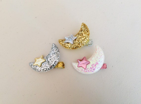 Velvet Luna Star Charms Snap Hair Clips