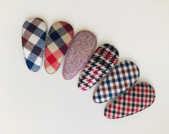 Fabric snap clip Girls snap clip Fall snap clips winter hair clips fabric hair clips toddler snap clip toddler hair clip school hair clip