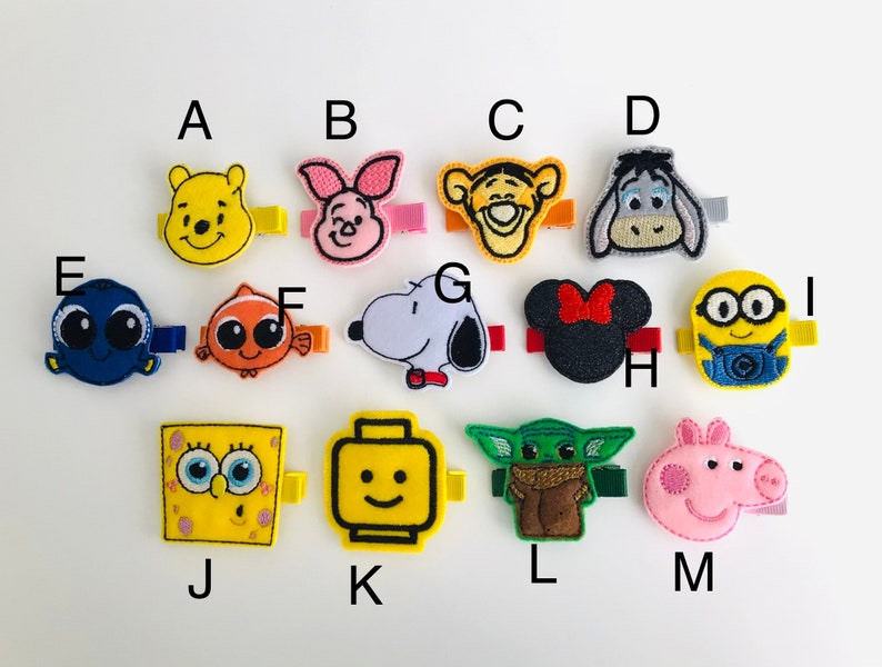 Toddler hair clips baby hair clips felt hair clip felt hair bow animal hair clips girls hair clips non slip hair clips Halloween hair clip image 2