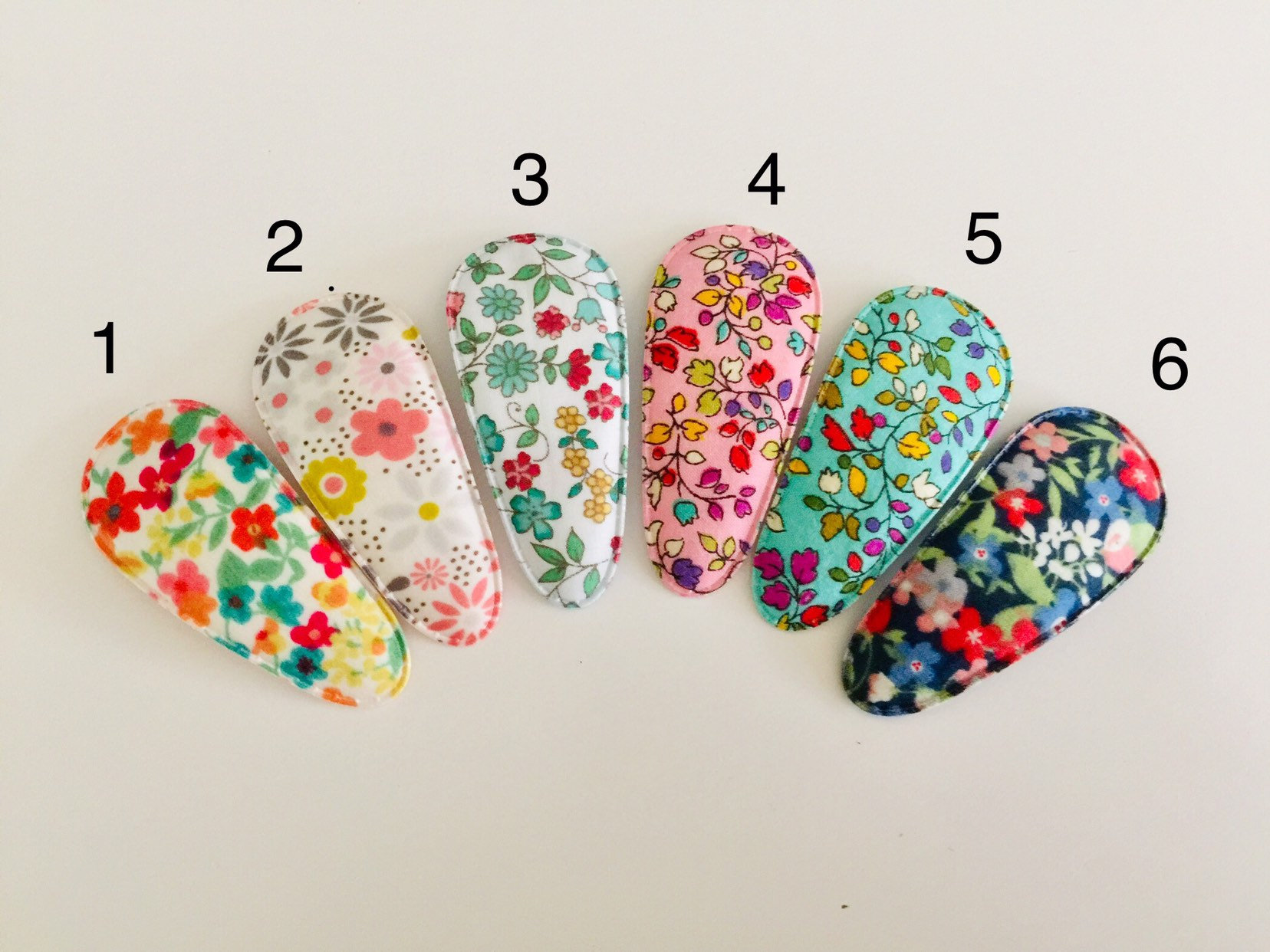 Girls snap clips toddler snap clips flower snap clips fabric Etsy