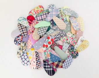 Grab bag of fabric covered snap clips girls snap clips school hair clips mystery bag bows fabric snap clip girls gift stocking stuffers