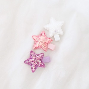 Cute Candy Star Hair Clip in Green Yellow Pink Red Purple Orange