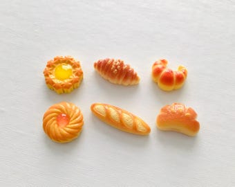 6 fridge magnet set mini food fridge magnets bread cookie magnets dessert magnet locker decor home kitchen decor whiteboard bakery magnet