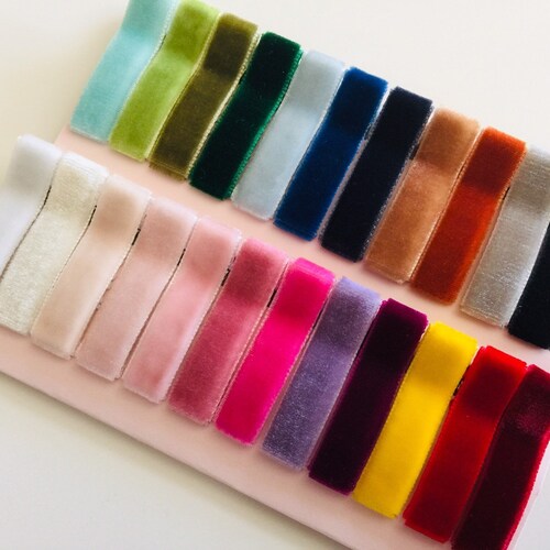 Small Velvet Fully Lined Barrettes Baby Barrettes Toddler Etsy