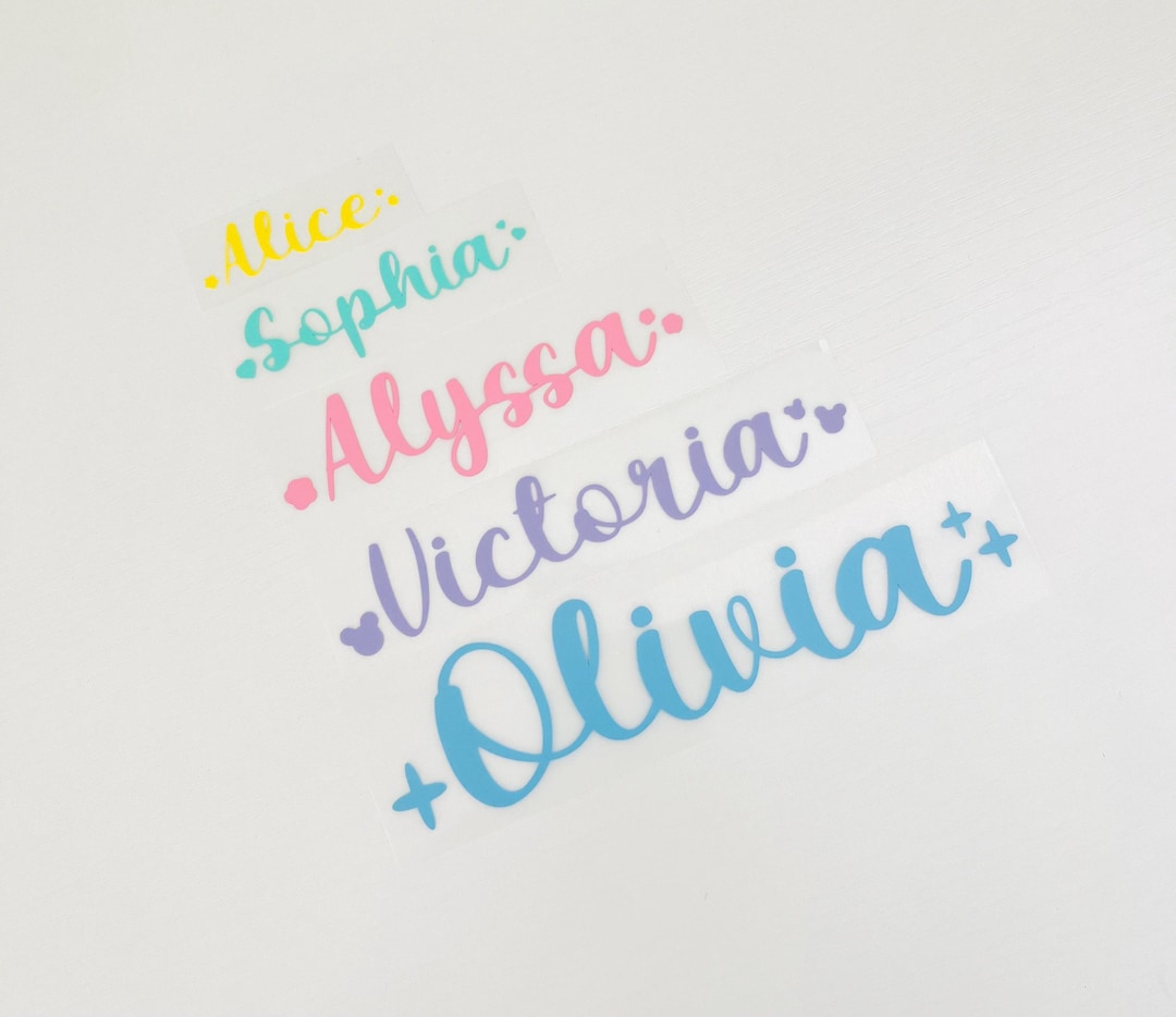 Custom Name Laptop Decal Permanent Vinyl Decal Custom Name Sticker ...