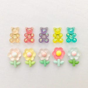 5 cute locker magnets fridge magnet set flower magnets cute bear magnet set whiteboard magnets locker deco home deco gift magnet gift set