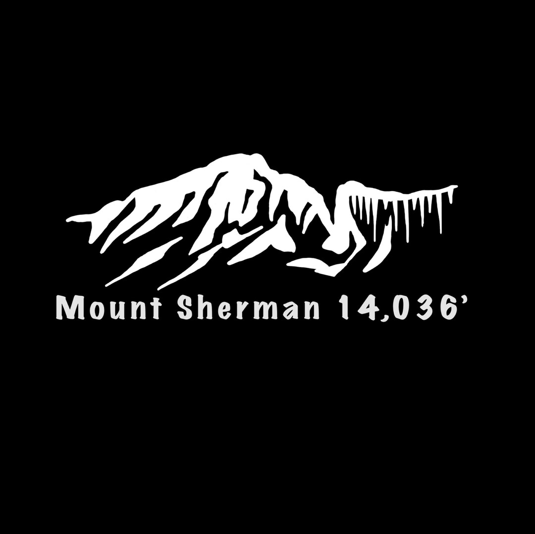 Mount Sherman Colorado 14er Sticker Etsy