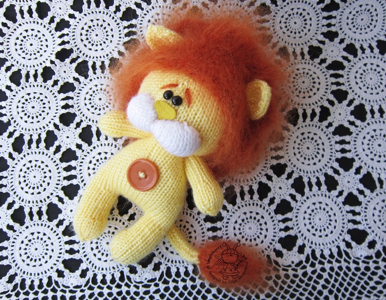 Little Lion Cub Lion for babies Amigurumi Lion Lion for child Baby gift Lion knitting toy Stuffed funny lion Shaggy lion toy Safari animal